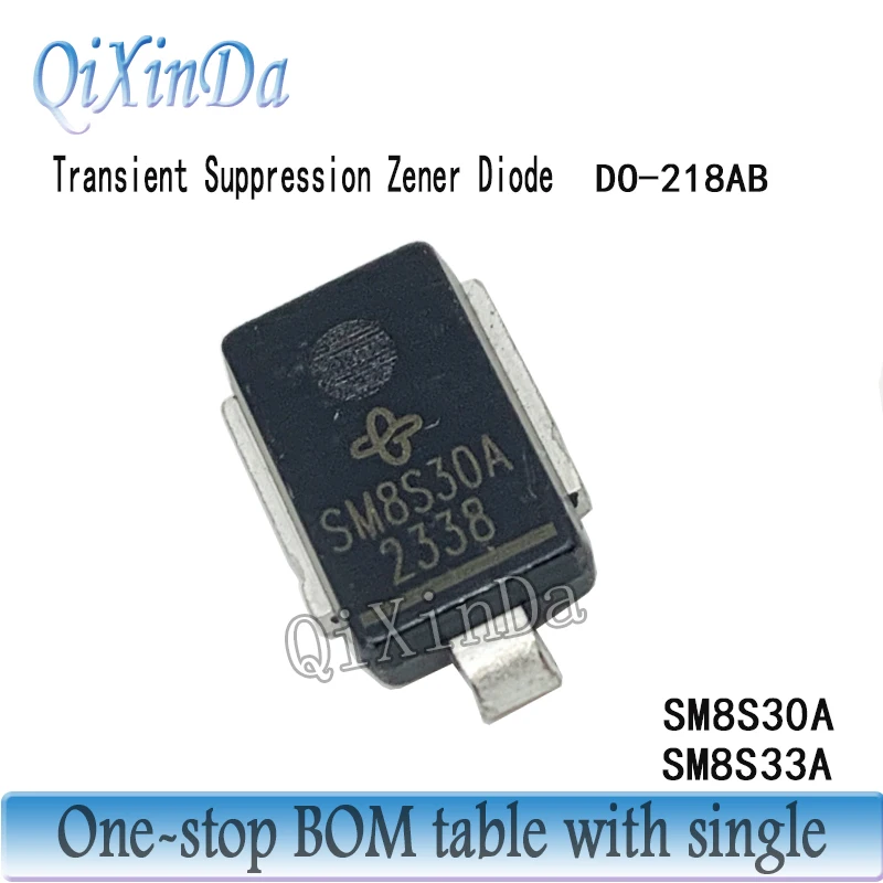 10PCS/LOT  SM8S30AHE3 SM8S33AHE3 DO-218AB SM8S30A SM8S33A Automotive Grade TVS Transient Suppression Zener Diode