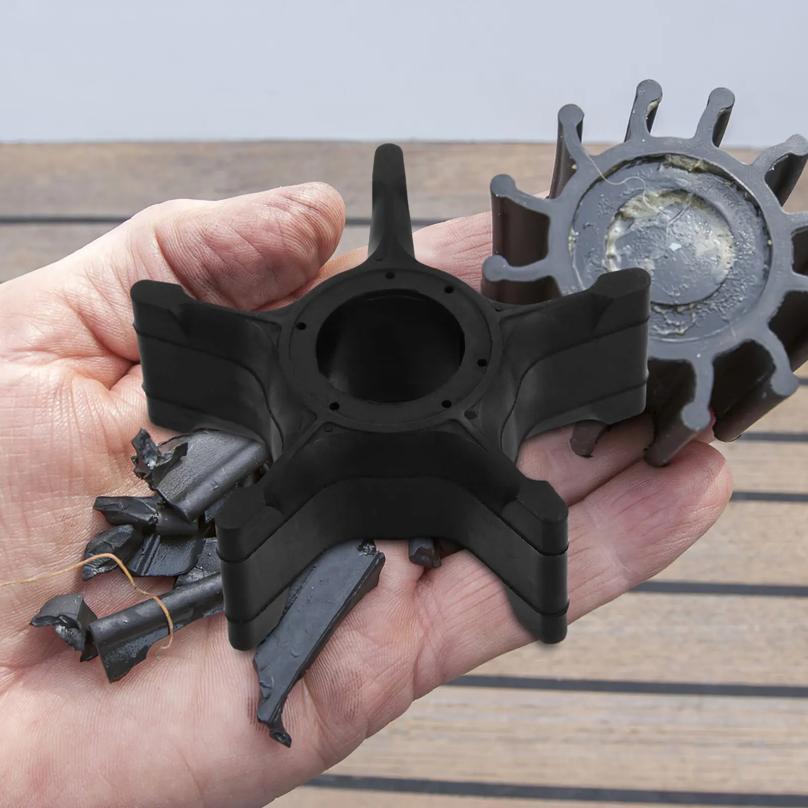 

Outboard Motor Water Pump Impeller High Efficiency Rubber Replacement For Boat Yacht Vessel Fast Drainage Marine Part Engine