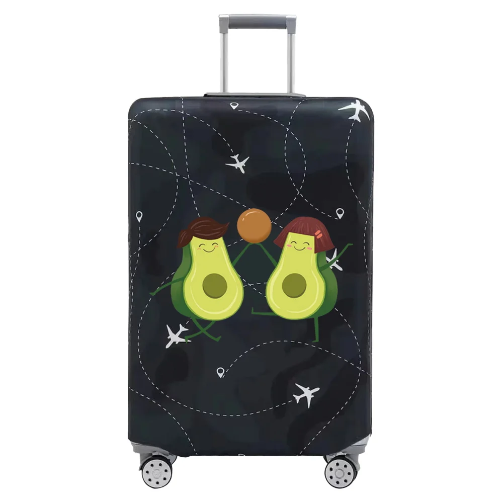 Luggage Covers 18-32inch Protector Travel Luggage Suitcase Protective Cover Stretch Dust Covers Print Avocado Series