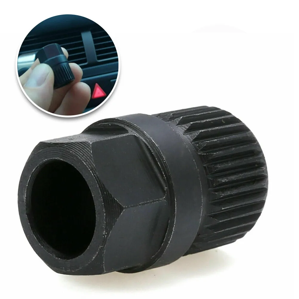 Alternator Clutch Free Wheel Pulley Removal Tool With 33 Tooth V Belt Pulley Remover Black Car Accessories Use With T50 TORX