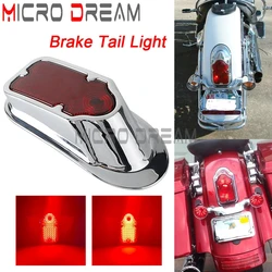 Motorcycle Tombstone Red Taillight Fender Mount LED Brake Stop Tail Lights For Harley Softail Heritage Deluxe FLSTN FLHRSE