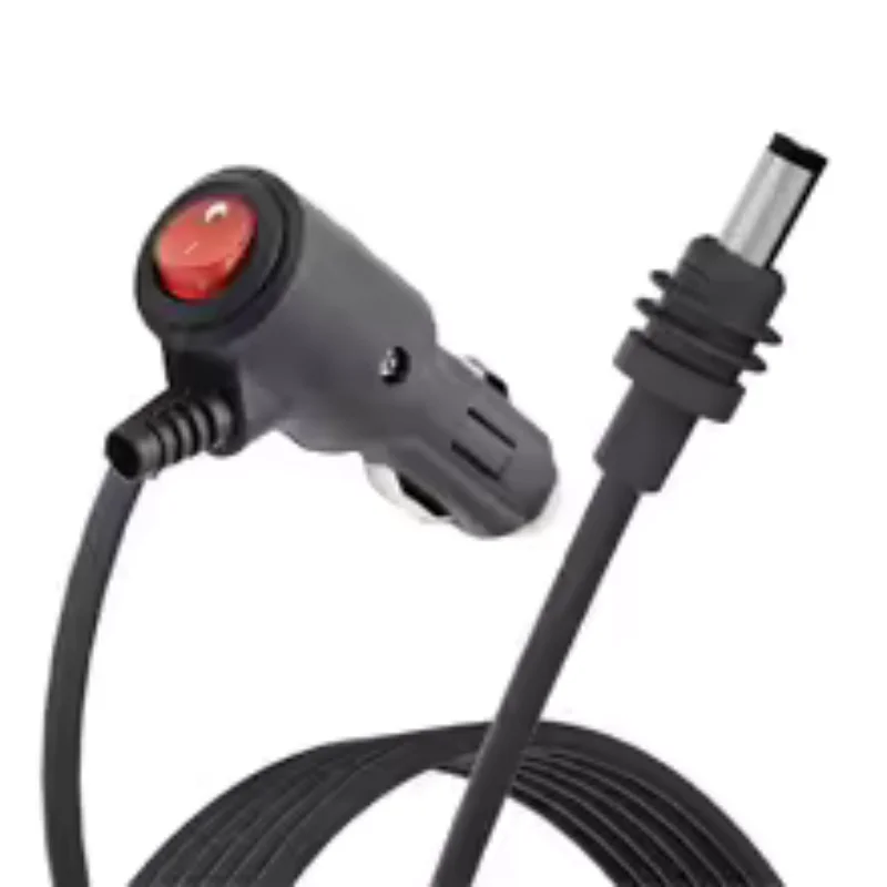 18AWG Car Charging Cable DC 12-24V Power Cable for Starlink Mini with LED Indicator Switch Against Surge Electric Wire Plug&Play