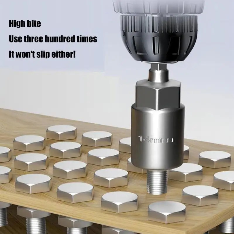 Conjunto brocas porca haste hexagonal 1/4 polegadas, soquete troca rápida, adaptador driver impacto,