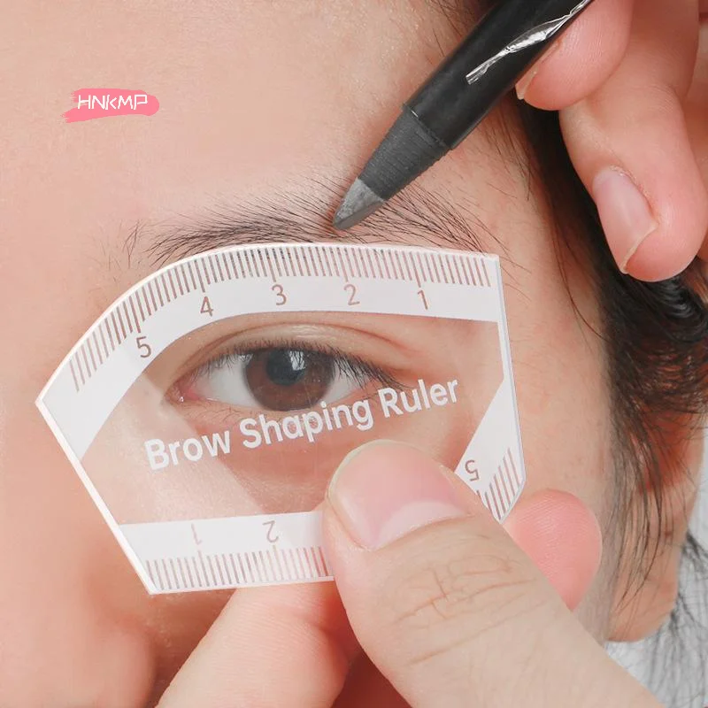 مسطرة رسم الحواجب لمدة دقيقة واحدة - أداة سهلة لتشكيل الحواجب مع استنسل لتصميم Microblading وتصميم المكياج الدائم