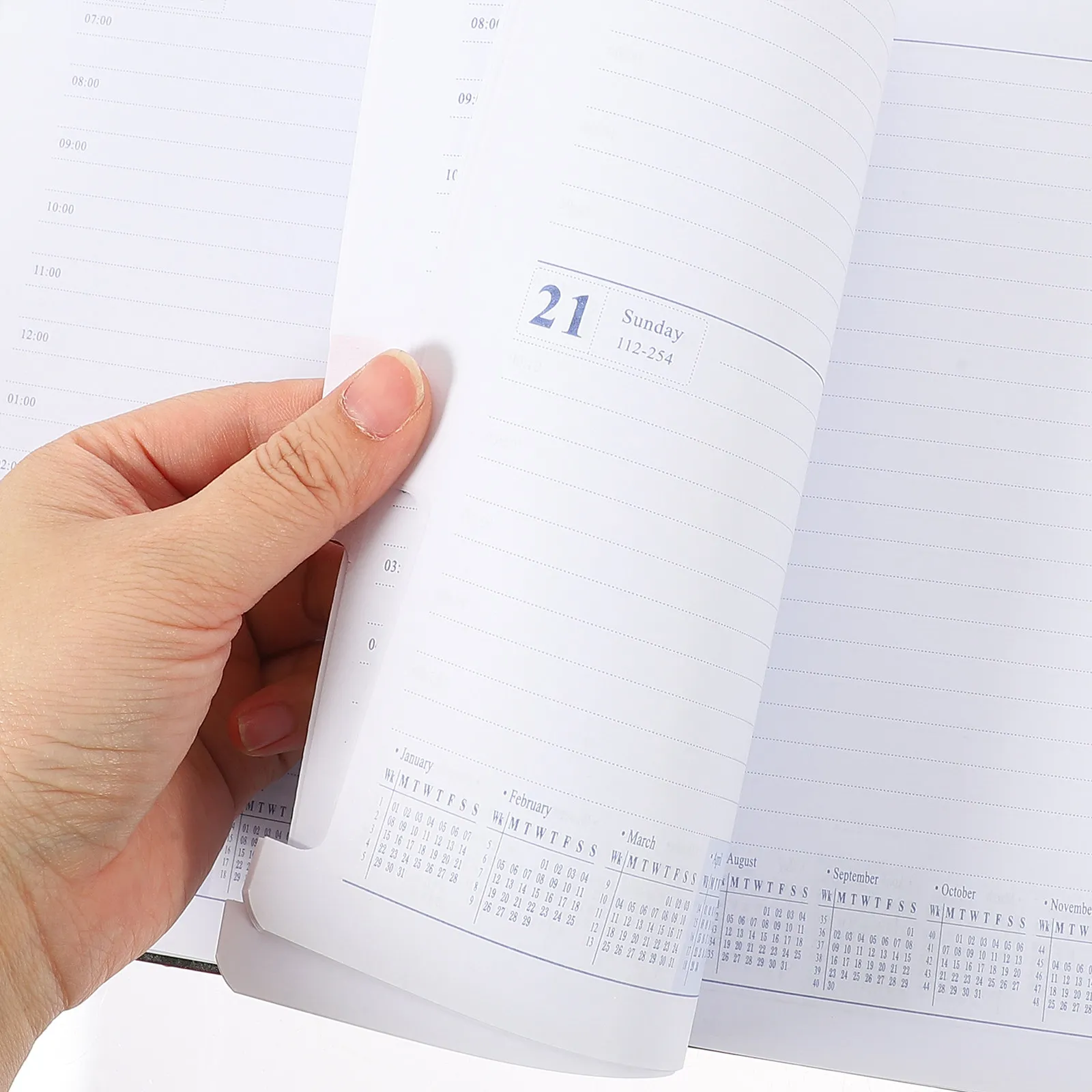caderno-diario-organizador-academico-livro-portatil-para-estudantes-planejador-de-horarios-2024-livro-para-anotacoes-em-ingles-escritorio