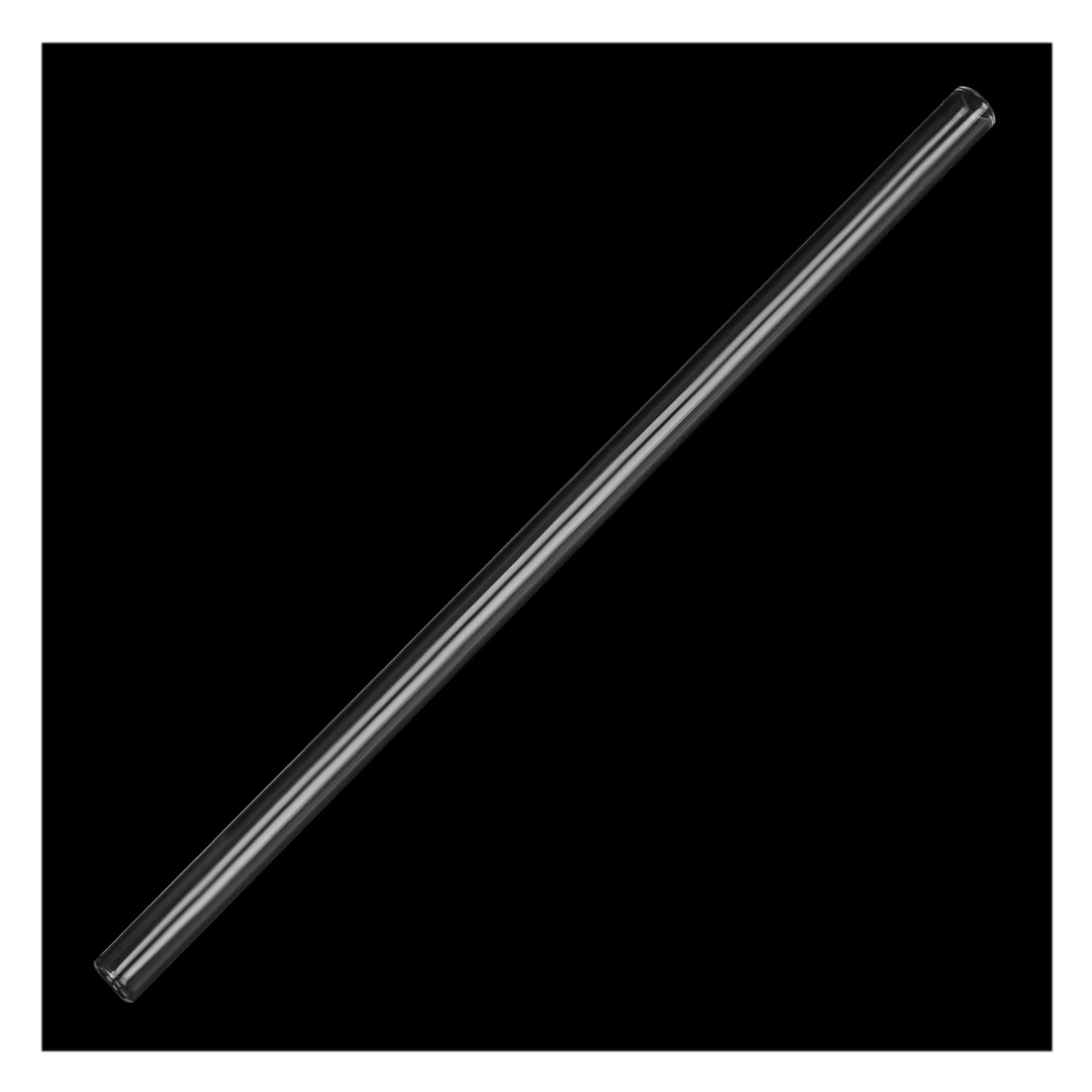 High borosilicate glass Drinking Straw Wedding Birthday Diameter 8mm Length 7 Inches , Transparent