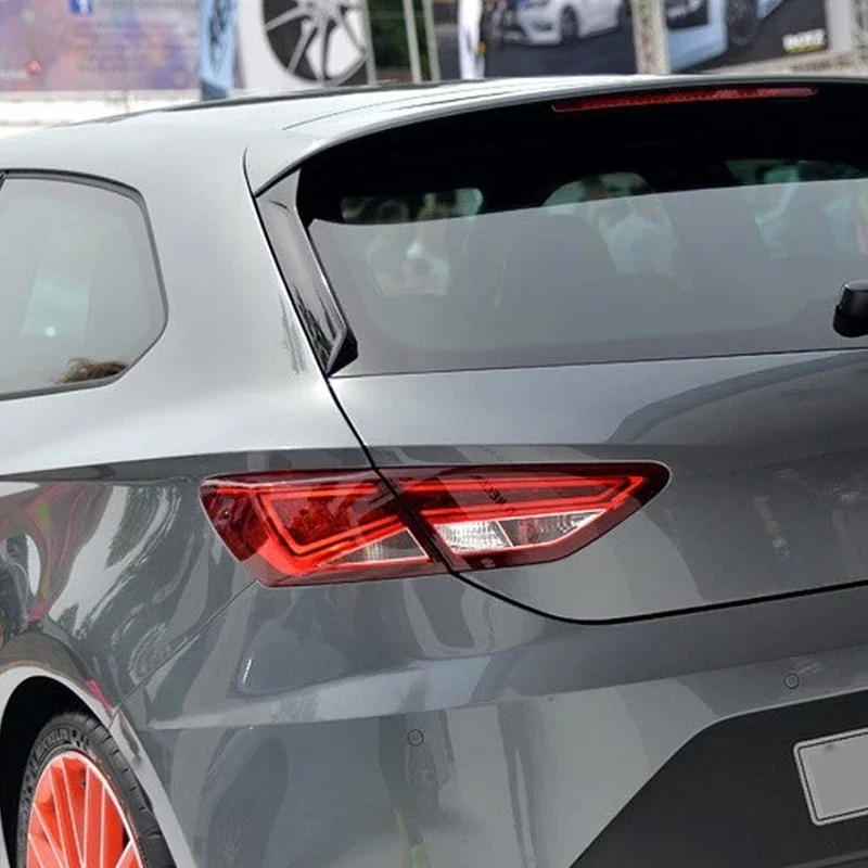 2Pcs Car Rear Window Side Wing Spoiler Glossy Black Exterior Parts for SEAT LEON 2013 2014 2015 2016 2017 2018 2019 2020 2021