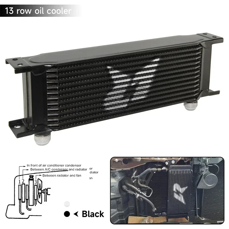 LR Oil Cooler 13 Row 248MM Universal Engine Transmission Mocla Style -10AN 7/8