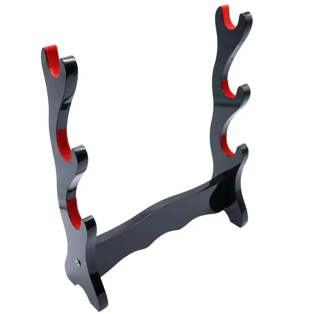 Sword Display Rack Home Wood Decorative Crafts Samurai Sword Katana Wakizashi Holder Stand Japanese Sword Holder 3 Layer