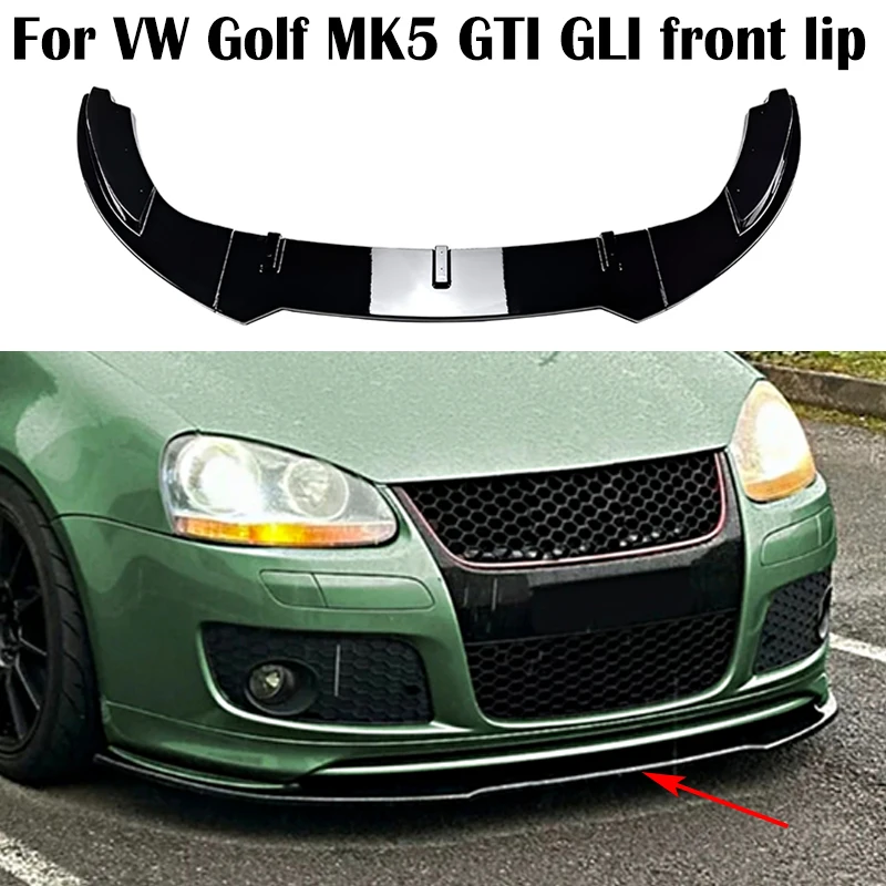 

For Volkswagen VW Golf 5 MK5 GTI Jetta MK5 GLI 2003-2009 Car Front Bumper Lip Splitter Diffuser Body Kits Spoiler Bumper Airfoil
