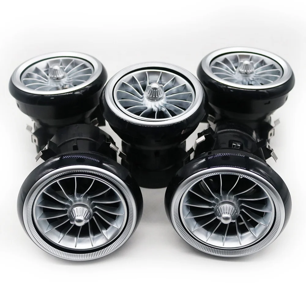 For New Style Car Air Vent Turbine Air Condition Outlet 12 Colors Ambient Light for Mercedes W117 W156 W176