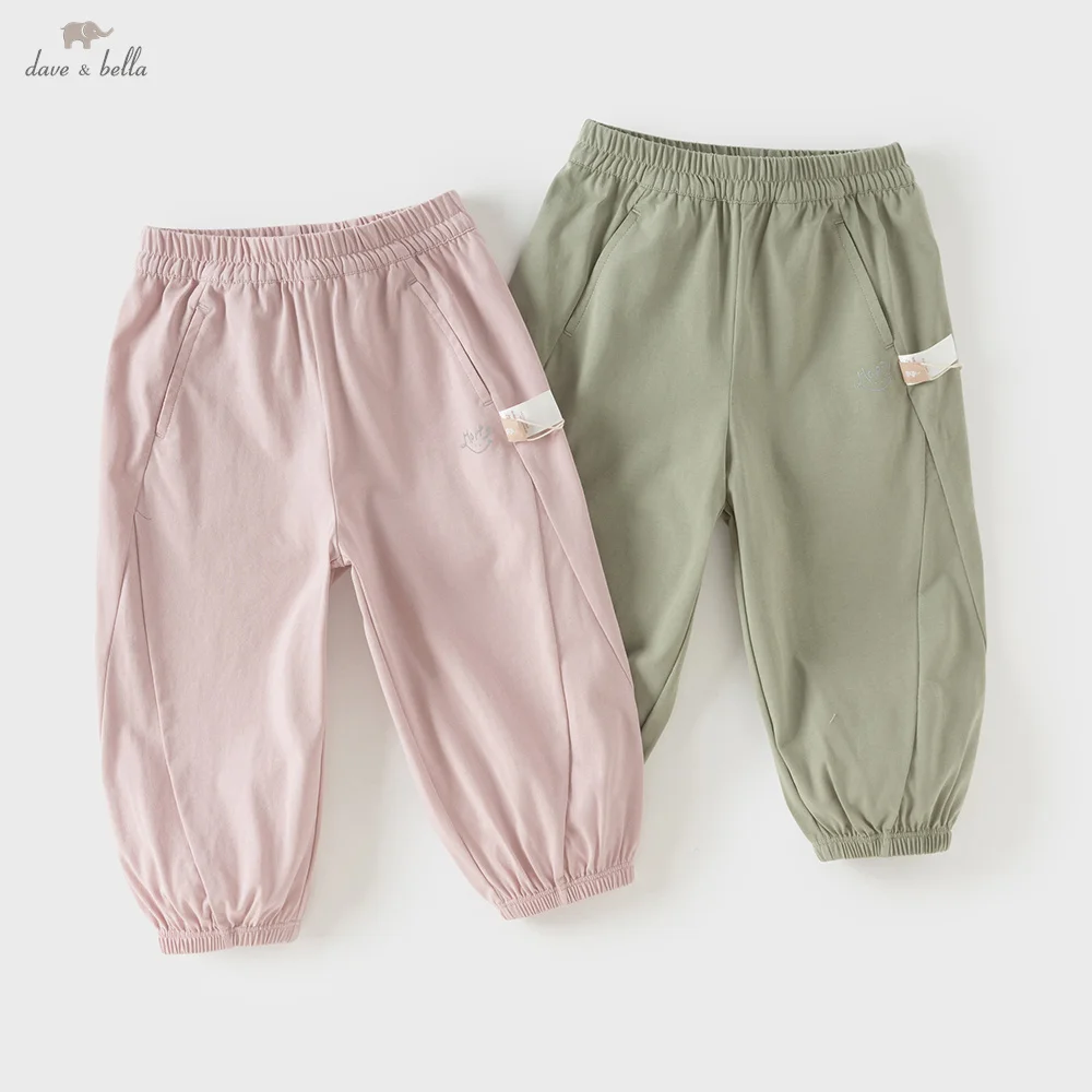 

Детские повседневные брюки Dave Bella, летняя детская одежда, вязаные крутые брюки для мальчиков и девочек, спортивные хлопковые мягкие брюки с эластичной резинкой на талии DB2261873