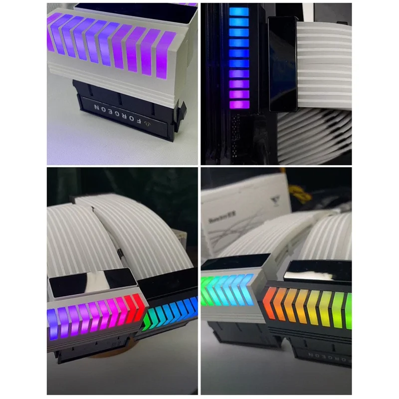 

VO-ATX 24-контактный 90-градусный адаптер питания 5 В 3-контактный ARGB ATX 24-контактный разъем питания Aura Sync для настольного ПК Блок питания Черный Прочный