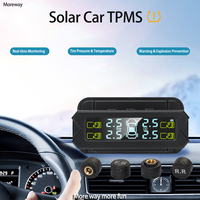 Moreway Auto Universal Solar Charge TPMS Tire Pressure Monitoring System for Toyota RAV4 2013 C-HR 2018 Tundra 2007 Car Upgrades