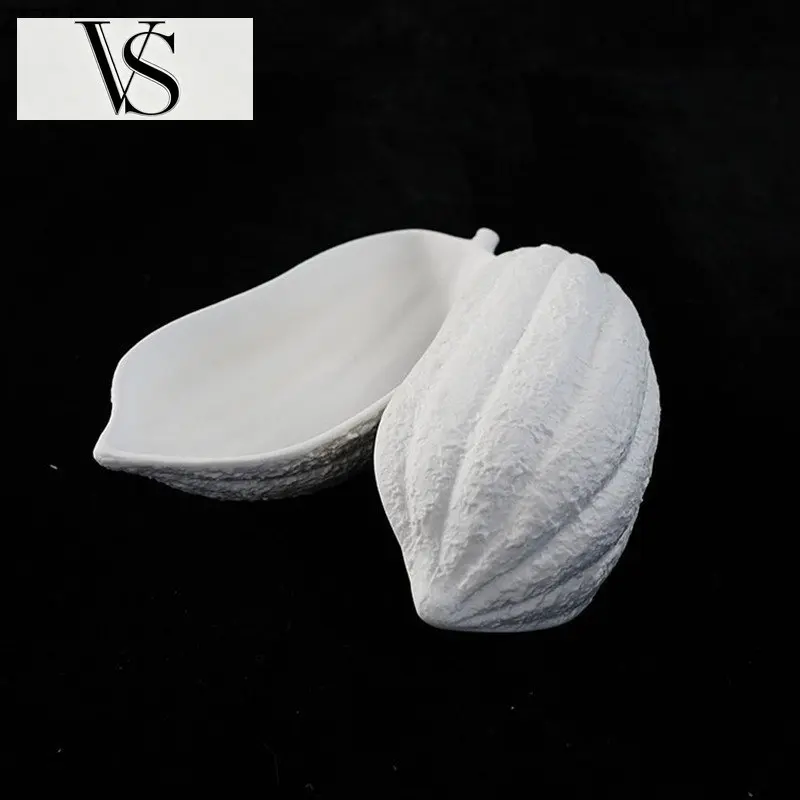 Plate Modern Steak Home Kitchen Creative Tableware Cocoa Shape Ceramic Plate Dessert Western Restaurant Decoration Food