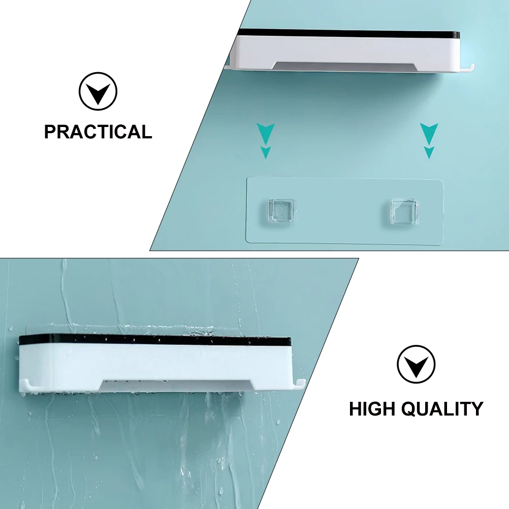 

Wall Mounted Knife Rack Plastic Cutter Holder Kitchen Wall Stand No Holes Easy Install Simple Design Universal Organizer