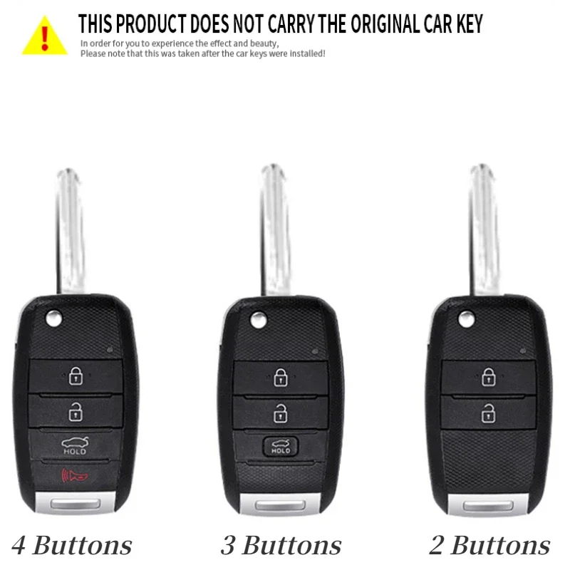 Alloy Car Flip Key Case Cover Shell  For KIA RIO 3 K2 K3 K4 K5 Sportege Picanto Optima Soul Ceed Sorento Forte Stinger Cerato