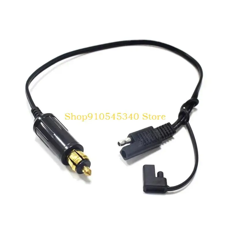 

U2JA Battery Adapter Connector Cable DIN Hella Powerlet Plug to SAE for Motorcycles Heavy Duty Harness 35cm/13.7''