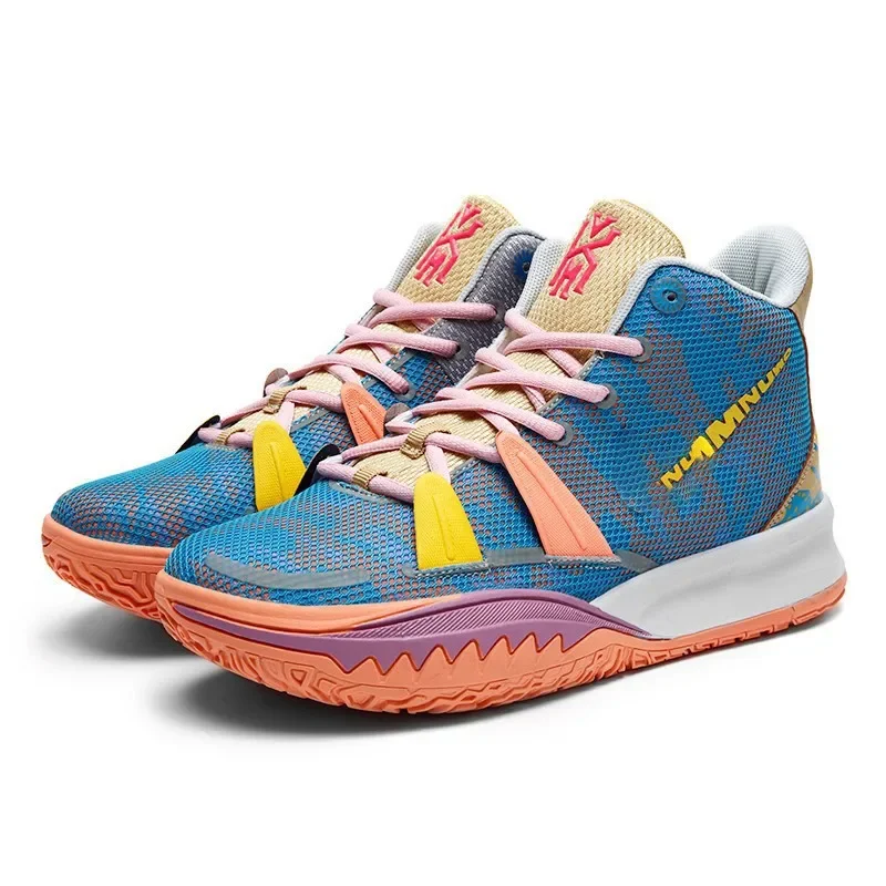 أحذية كرة السلة كبيرة الحجم للرجال الأوروبية 7th الجيل أحذية الحرب شبكة عالية أعلى أحذية ارتداء مقاومة امتصاص الصدمات حماية #2