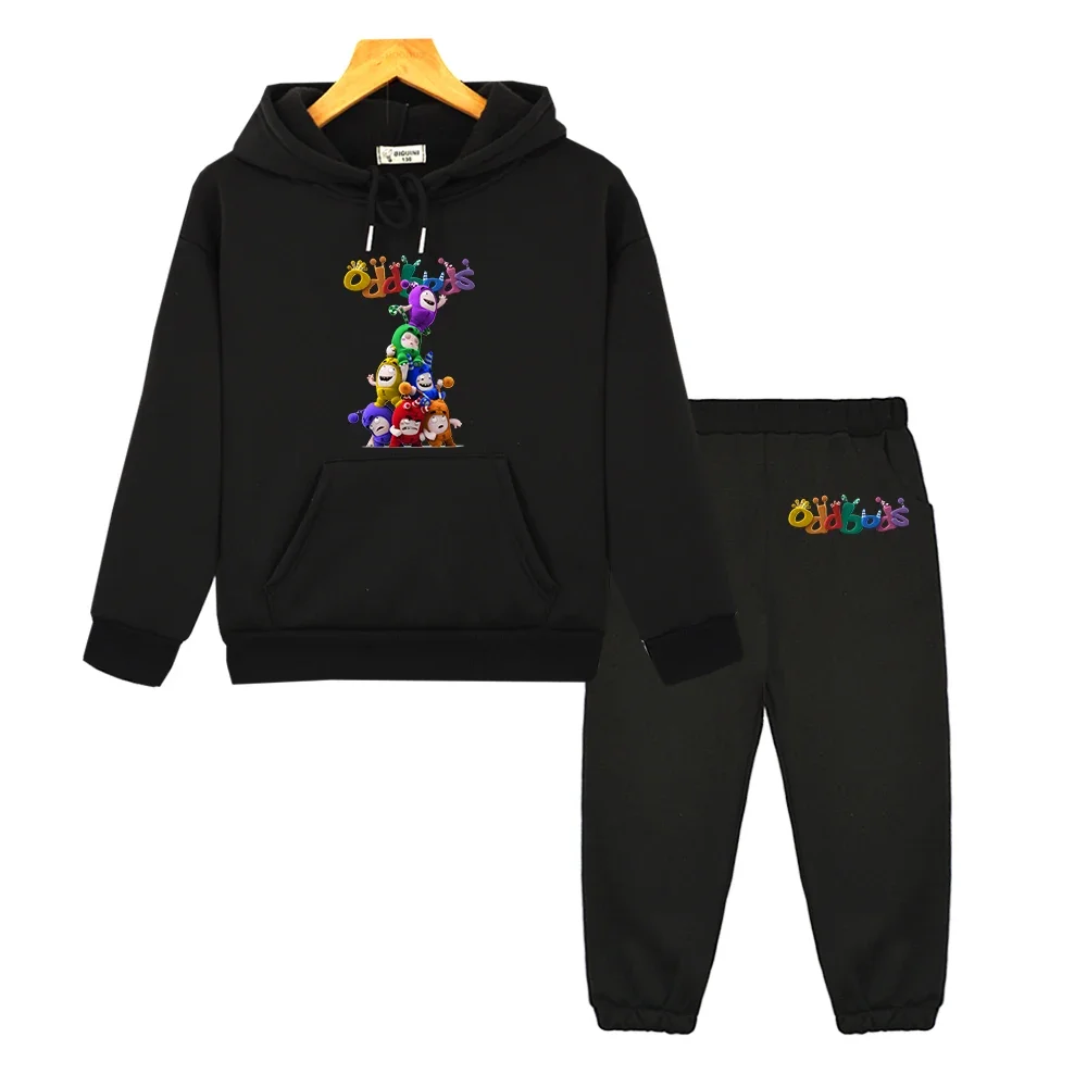 Oddbods Kawaii Graphic Hoodies Long Sleeve Comfortable Children Hooded Sweatshirts Casual Cute Boys and Girls Pullovers Fleece