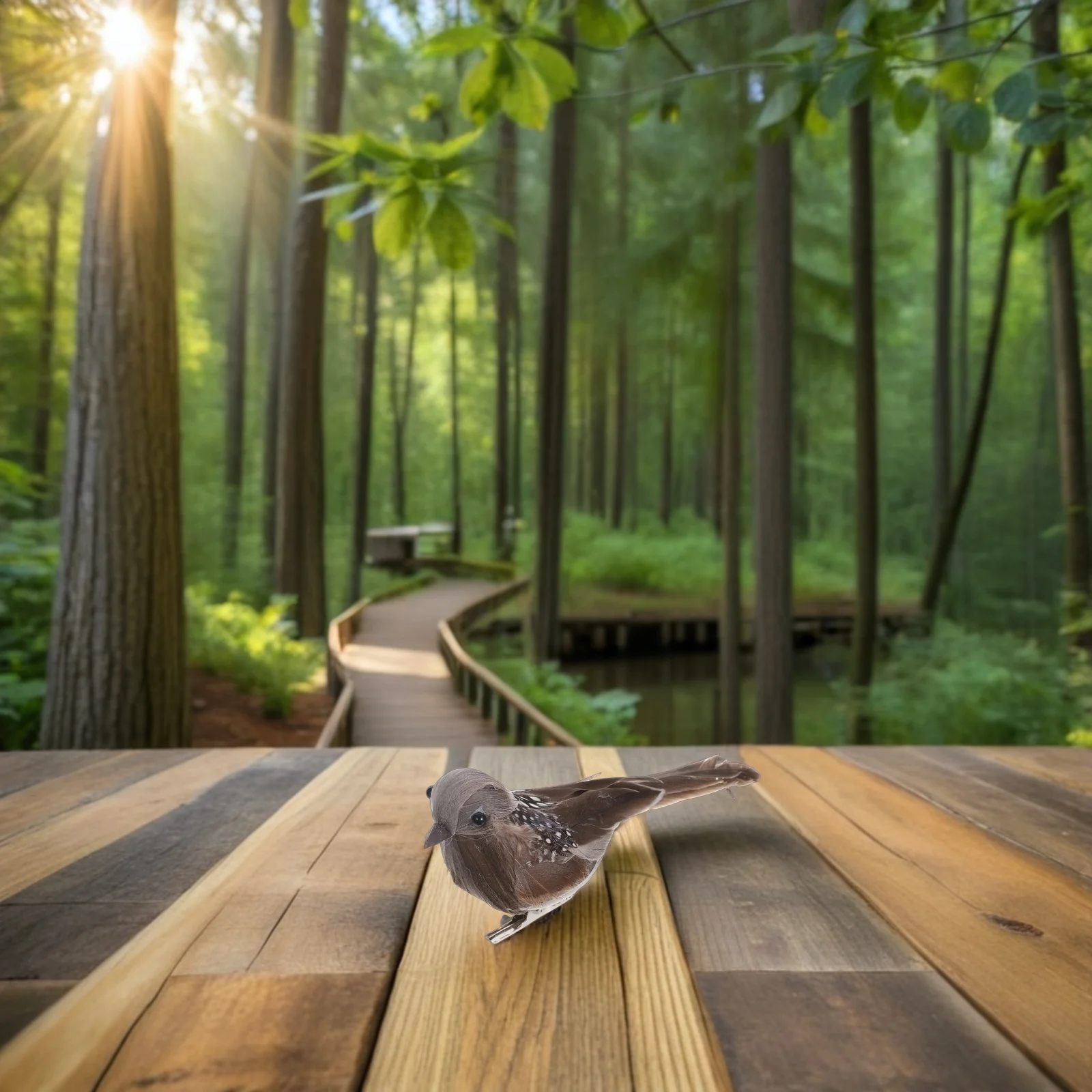 

4Pcs Artificial Birds Clips Lifelike Foam Sparrow Decoration for Tree Garden DIY Craft Wedding Party Small Bird Ornaments