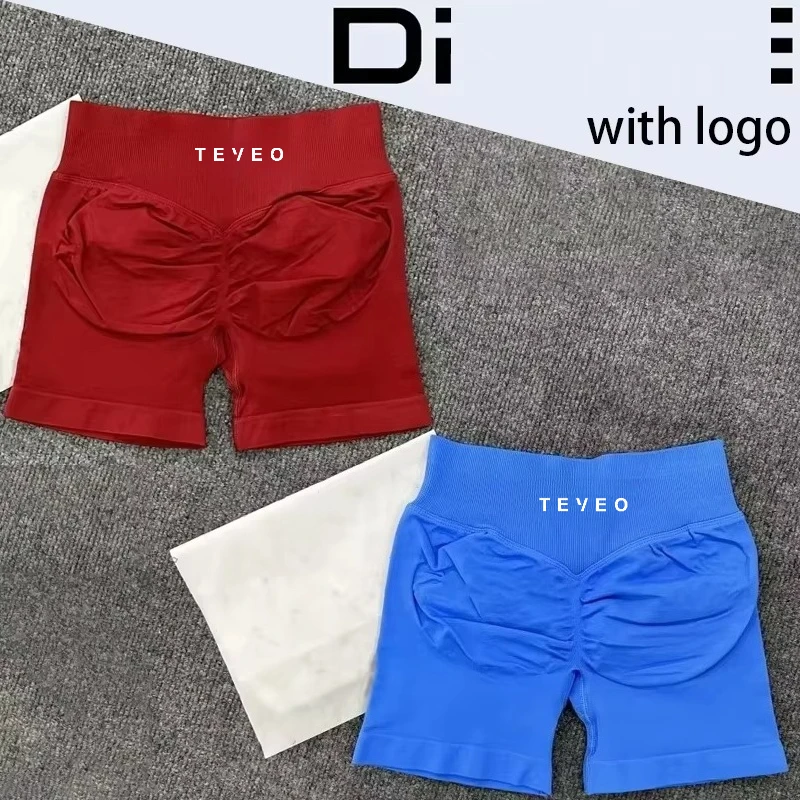 

Teyeo New Fashion Shorts Women's Hip Fitness Shorts Low Rise Seamless Yoga Pilates Shorts Fitness Shorts