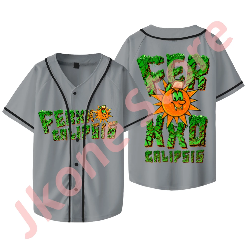 Homens e Mulheres Ferxxocalipsis Logo Merch T-Shirt, Casual Manga Curta T, Tour Jersey de Beisebol, Feid Ferxxo Moda
