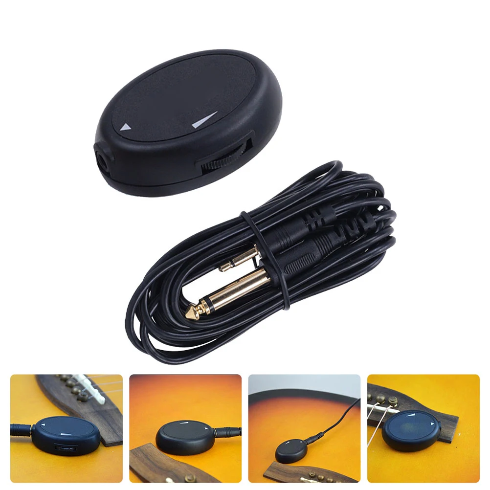 

Pickup for Banjo Mandolins Pickups Ukulele Ring Acoustic Guitar Black Transducer Piezo