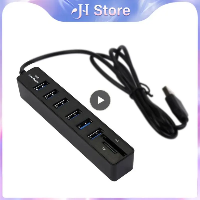 Usb2.0 Hub desain portabel dan ringkas, Hub konektivitas banyak perangkat multifungsi nyaman serbaguna tanpa Mudah