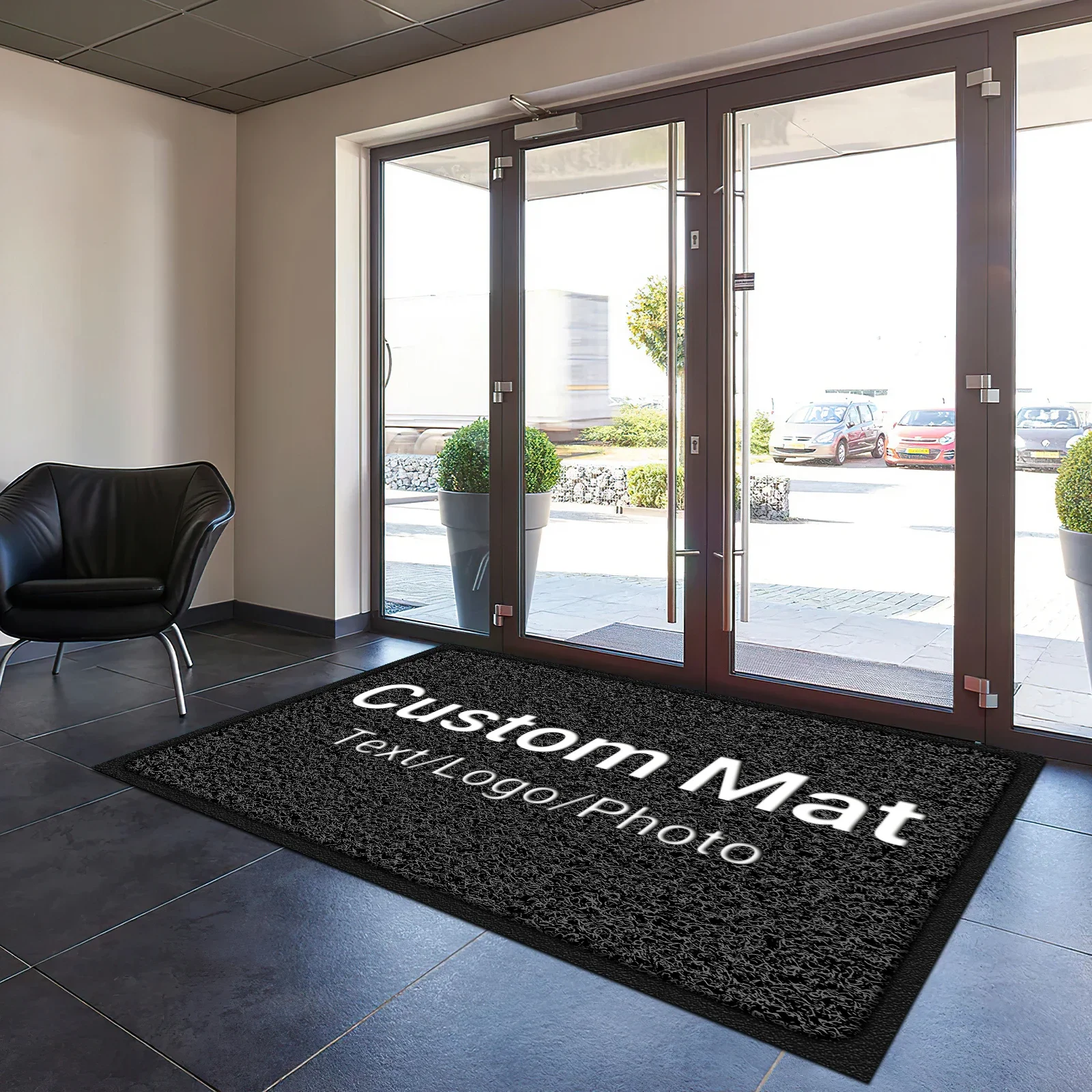 Custom Foot Mat Personalized Business Mat Carpet Entrance Doormat Indoor Outdoor Anti-Slip Rug Customization Branding Logo Mats