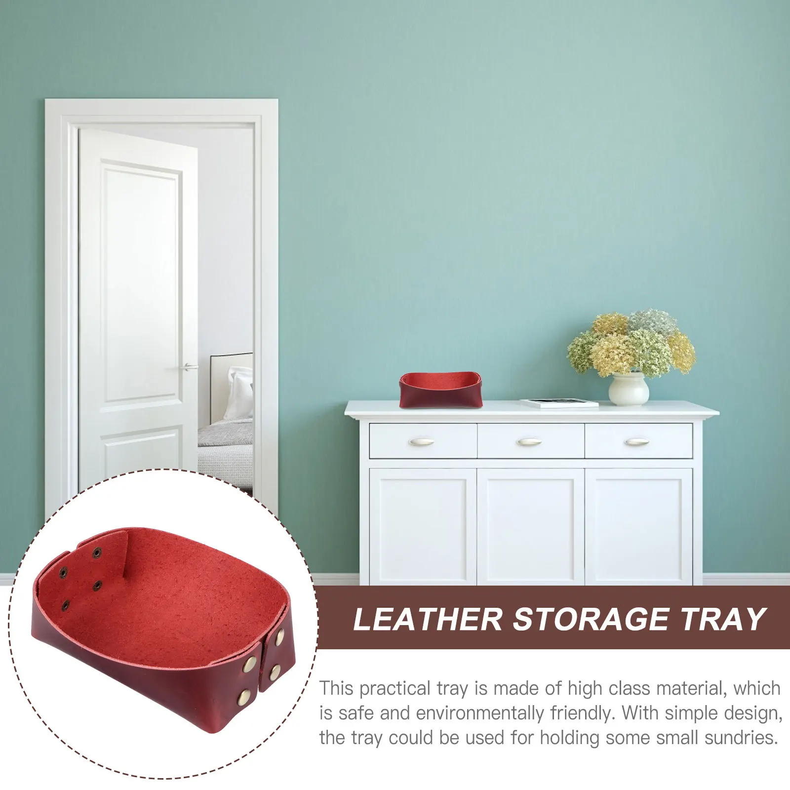 

Jewelry Tray Large Capacity Desktop Storage Plate Organizer For Rings Necklaces Earrings Cosmetics Sundries Decorative