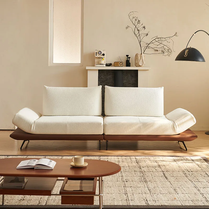 

Designer White Living Room Sofas Mid Century Lounge Recliner Living Room Sofas Accent Armchair Sillon Cama Balcony Furniture