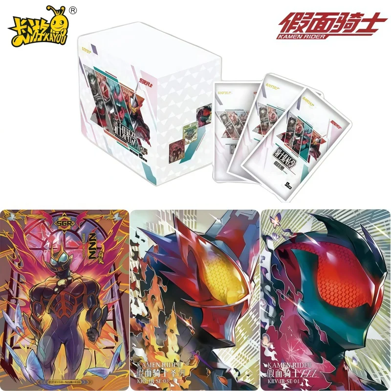 kayou-carte-kamen-rider-authentique-ordre-d'assemblage-monde-de-fantaisie-en-realite-virtuelle-collection-de-films-carte-jouets-peripheriques-cadeau