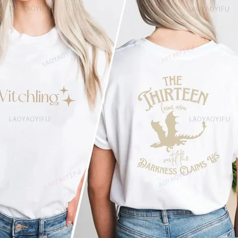 Throne of Glass Loose T-shirt Women Vintage Manon Blackbeak The Thirteen TOG Tee Sarah J Maas SJM Merch Tshirt Funny Cotton Tops