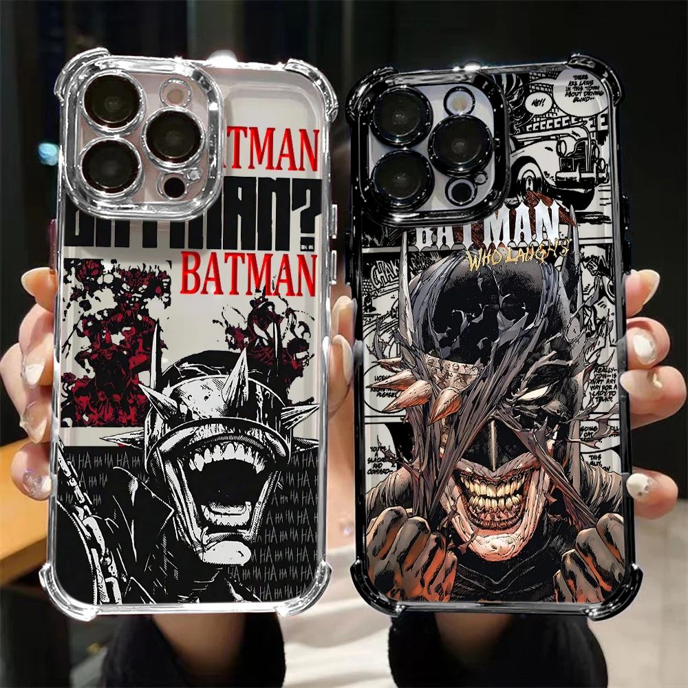 Capa de Celular Antichoque com Airbag e Revestimento Estiloso B-Batman para Huawei Honor X6d 600 x8d X5c X7d Magic7 Play10 400 X9d X6c Pro Lite 4G 5G