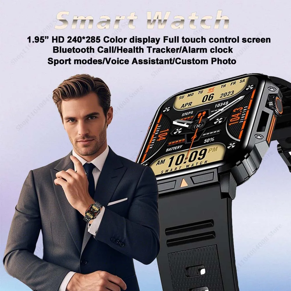 في الهواء الطلق العسكرية ساعة ذكية الرجال مراقبة الصحة بلوتوث دعوة اللياقة البدنية الرياضة مقاوم للماء متعددة الوظائف النساء ساعة أندرويد Ios
