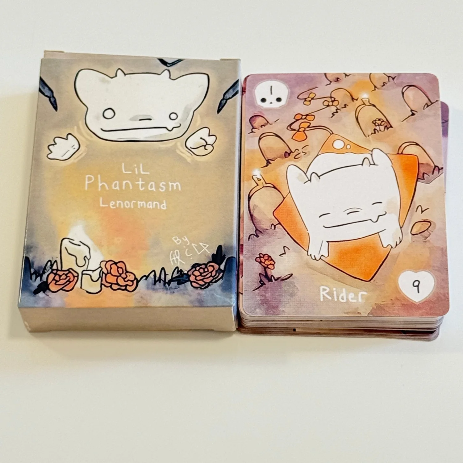 38 cartes de la série Lenormand - Jeu d'oracle Lenormand Lil Phantasm, cartes de table anglaises pour les fêtes, prévision et divination