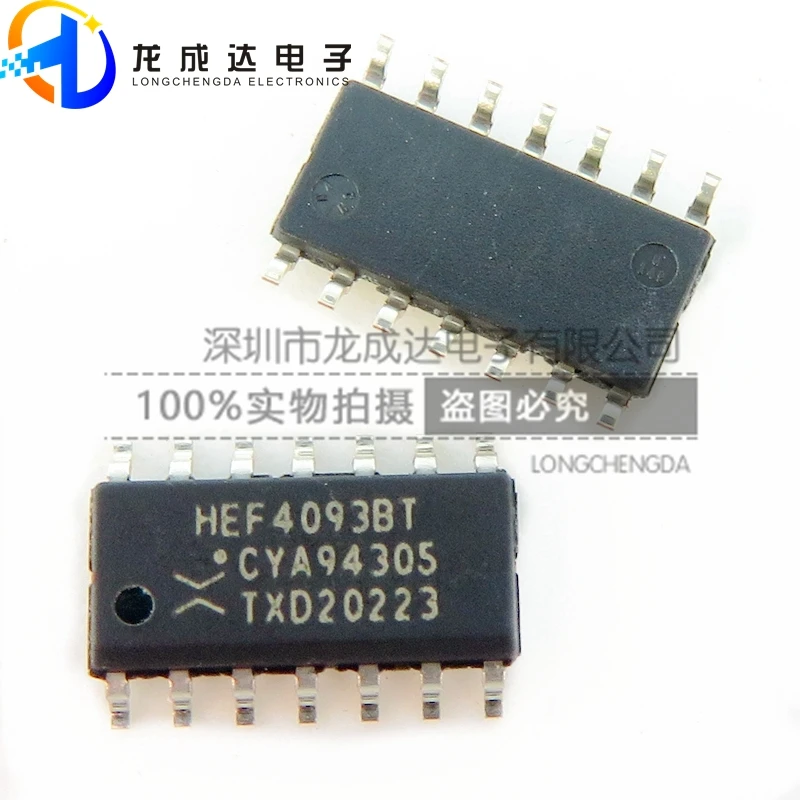 30pcs original new HEF4093BT SOP14 Schmidt trigger IC logic chip