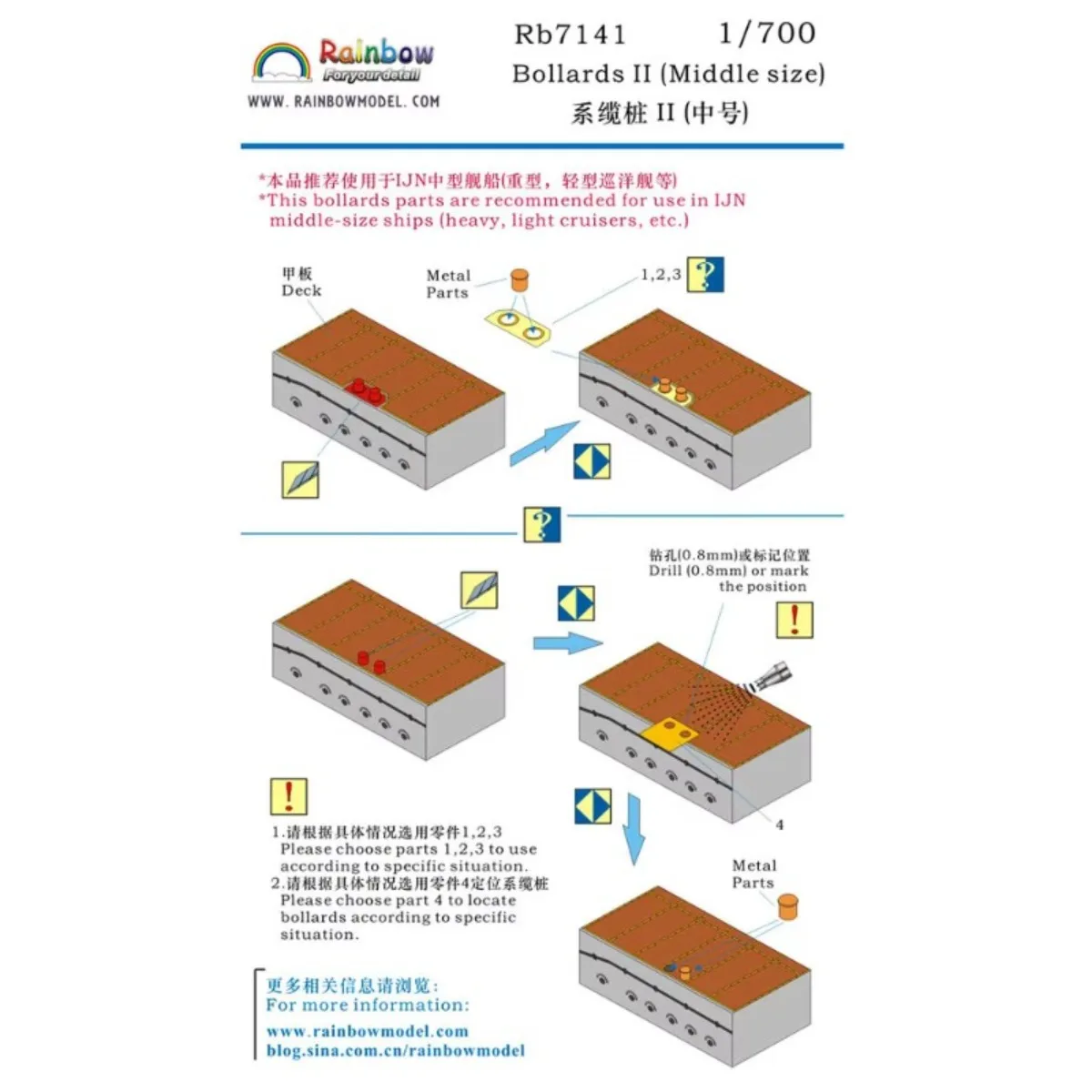 

Радуга The Etching Part PE 1/700 Bollards II (средний размер) RB7141