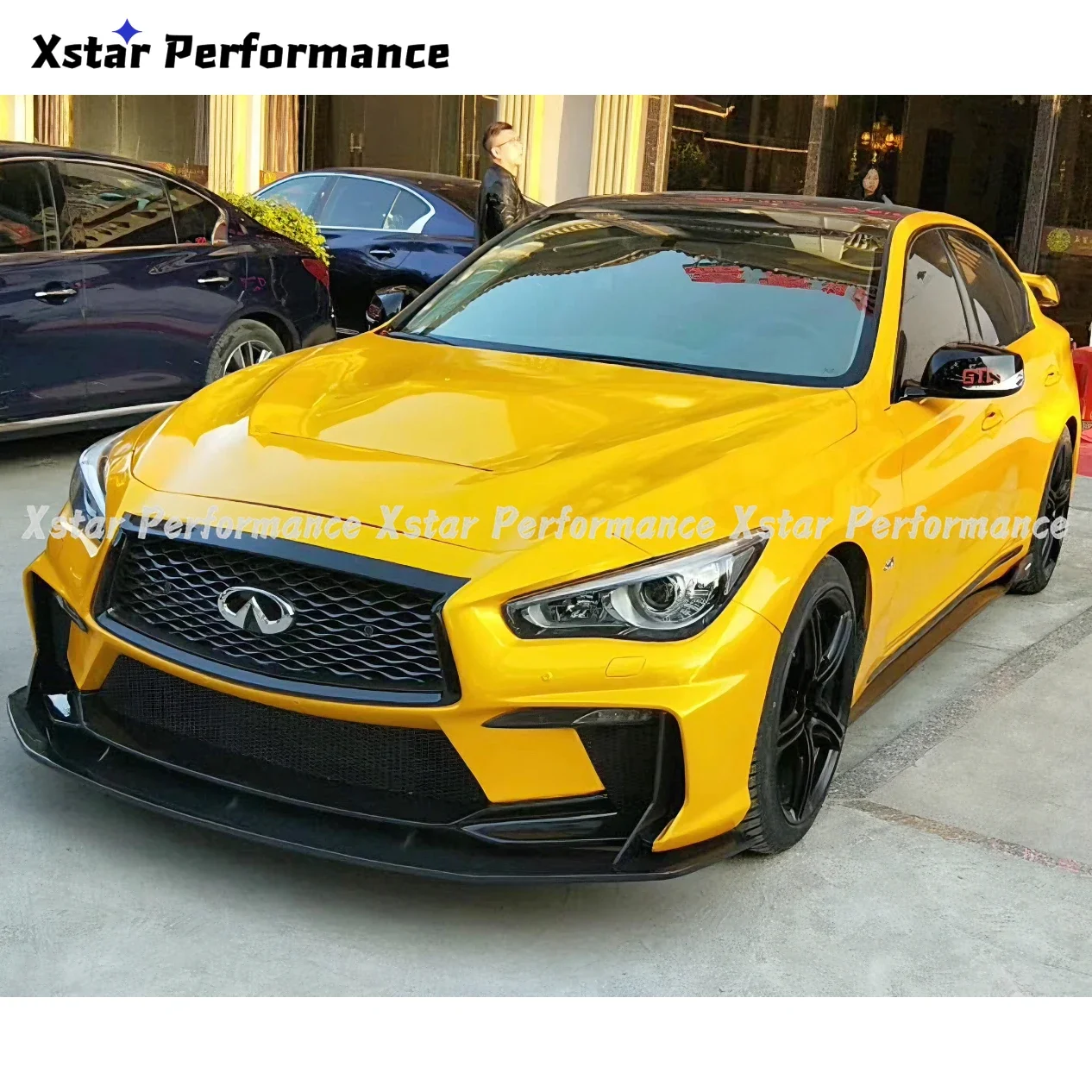 Xstar Style Glass Fiber Frp Front Bumper For Infiniti Q50 Body Kit