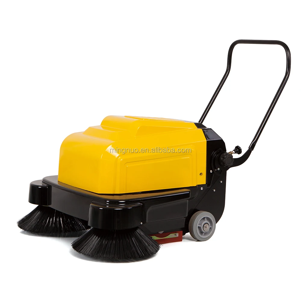 MN-P100A 12V Walk-Behind Electric Hand Push Vacuum Street Sweeper Cleaning Machine Side Brush 22L Dustbin CE Certified New 1