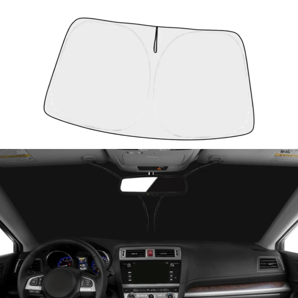 

Auto Interior Accessories Silver Black Front Windshield Sunshade For Subaru Outback SUV Base Premium Limited Touring 2015-2019