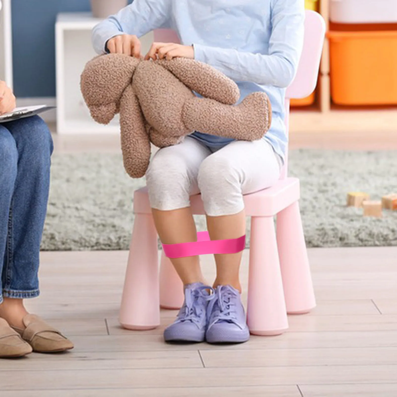 

5Pcs Elastic Chair Bands Fidgety Feet Bands Classroom Bouncy Colorful Stretchy Tpe Easy Install Remove