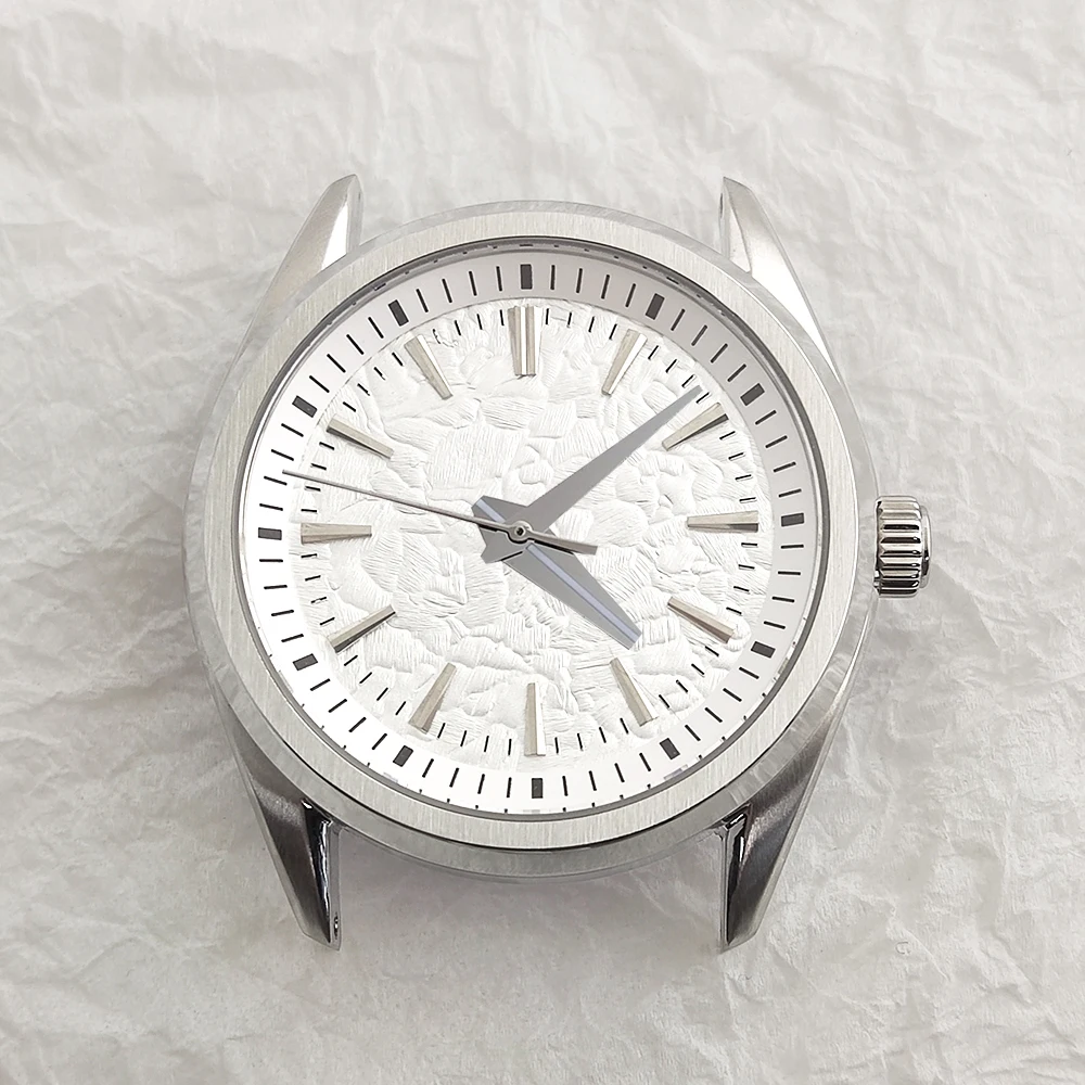 39.5mm NH35 Case 28.5mm Dial Combination Stainless Steel Sapphire Glass Waterproof Suitable for GS Watch Case NH35/NH36 Movement