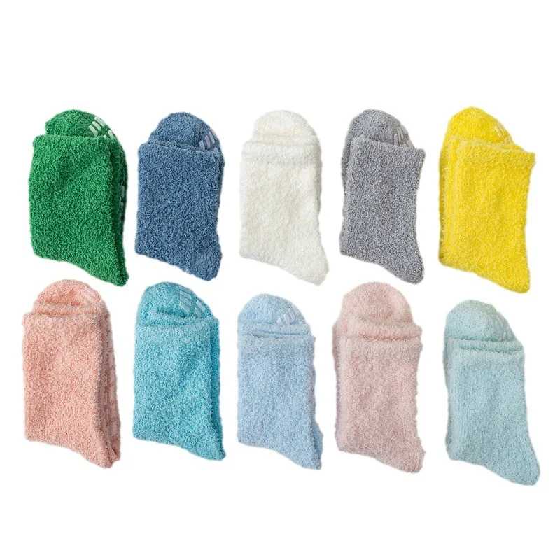 Women's plush socks are comfortable, soft and warm socks, and the winter socks are thickened by 5 pairs.