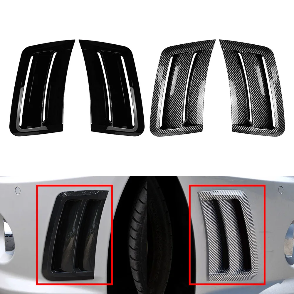 1Pair Car Front Side Air Vent Spoiler For Mercedes Benz C Class W204 S204 C63 Sedan 2007 2008 2009 2010 Not for base/sport Model