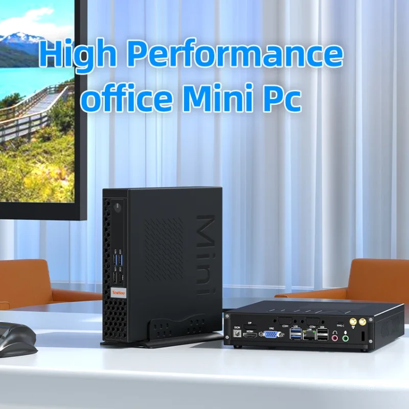 GMKtec HW7077 Intel Core i7-10700T وحدة المعالجة المركزية Hexa-Core 16G DDR4 512G SSD ثنائي النطاق واي فاي جيجابت إيثرنت ميناء 4K دقة كمبيوتر صغير