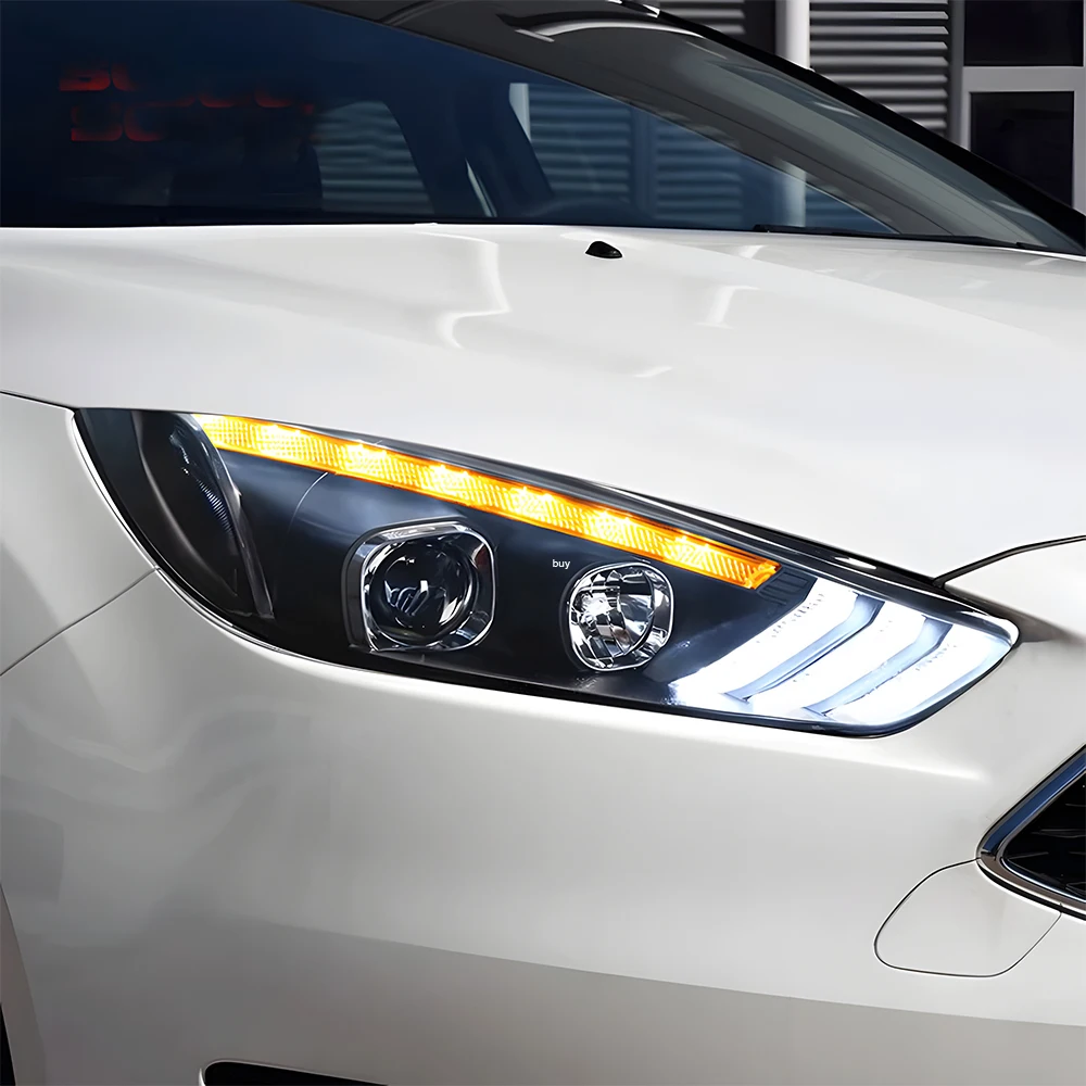 

For Ford Focus 2015-2018 LED Headlight Assembly Upgrade with Mustang-Style Projector Lens Auto Lighting Tool Accessories