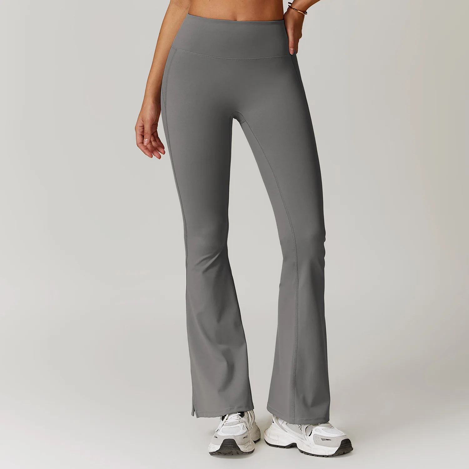 New Yoga Pants Women High Waist Breathable Wide Leg Pants Gym Sports Slim Flared Tight Pants Size Dance Trousers Flare Leggings