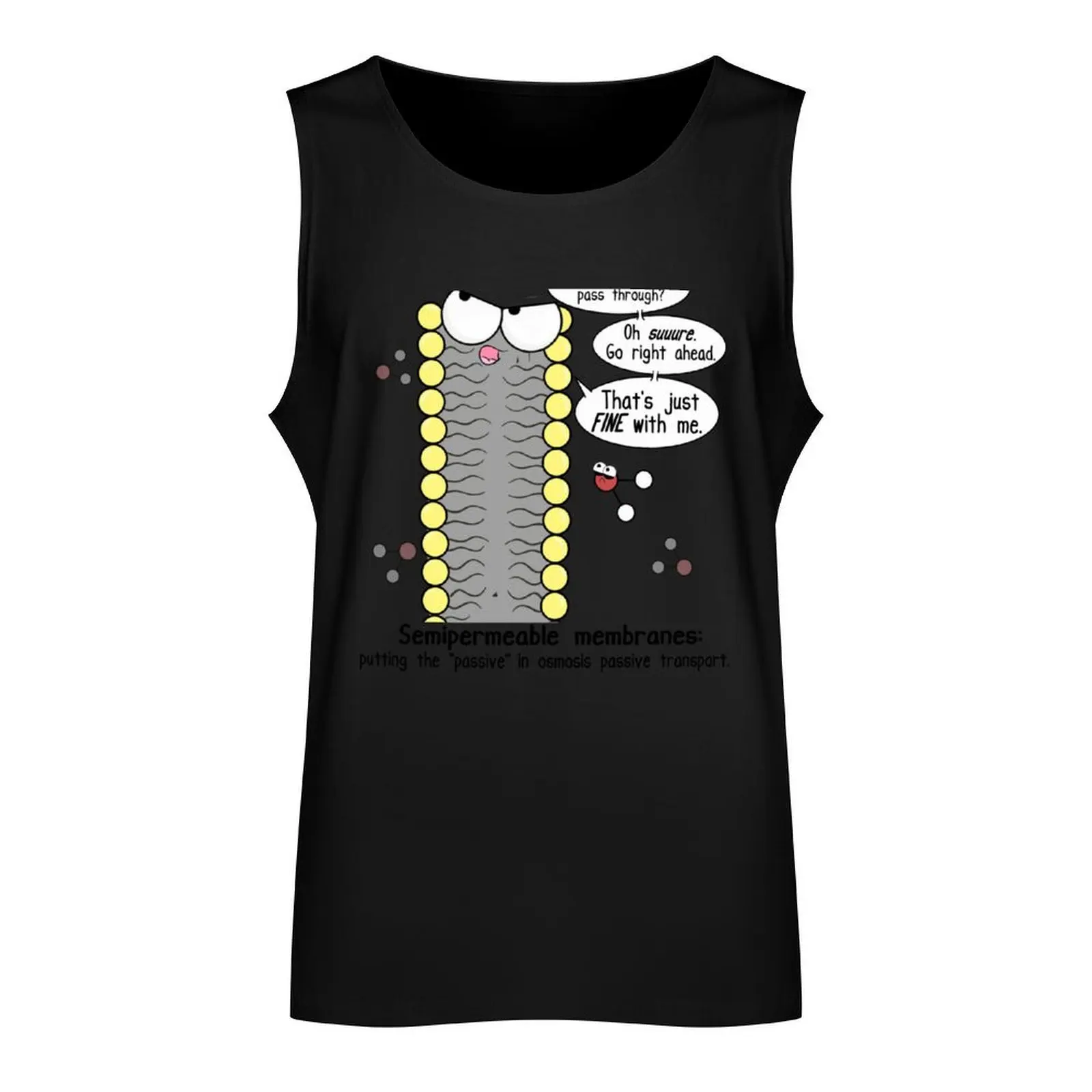 Passive Aggressive Cell Membrane Tank Top Men's gym articles mens designer clothes gym t-shirts fitness clothing for men